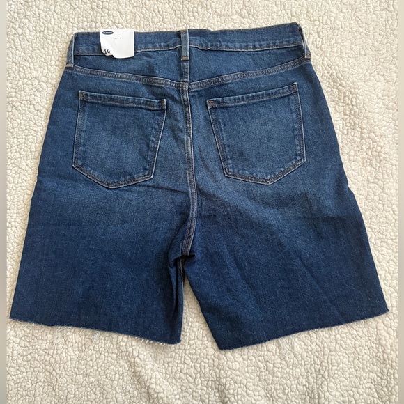 Old Navy Women's Dark Blue Denim Shorts - Picture 5 of 5